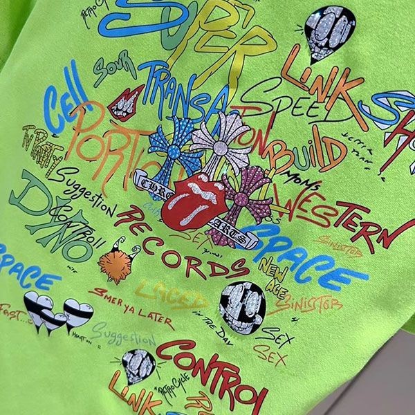 クロムハーツ MATTY BOY PPO BRAIN グラフィックプリント Tシャツ Kuq09608